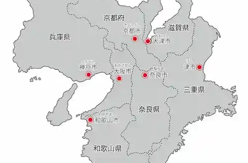 グリコ・森永事件　滋賀県地図